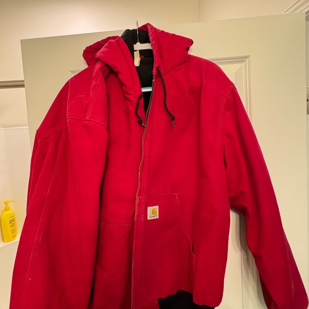 Carhartt Red Hooded Jacket